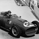 A photo of Tony Brooks racing his Ferrari F1 car.